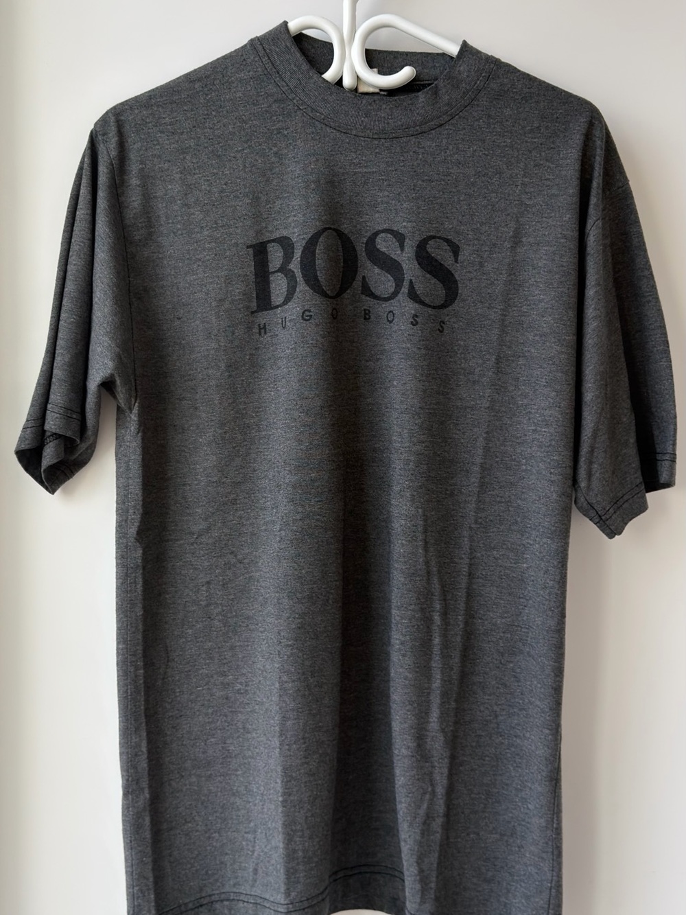 Hugo Boss Dark Gray Logo Short-Sleeve Tee